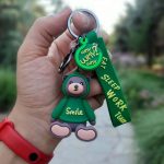 جاسوئیچی سیلیکونی خرس هودی پوش مدل Smile