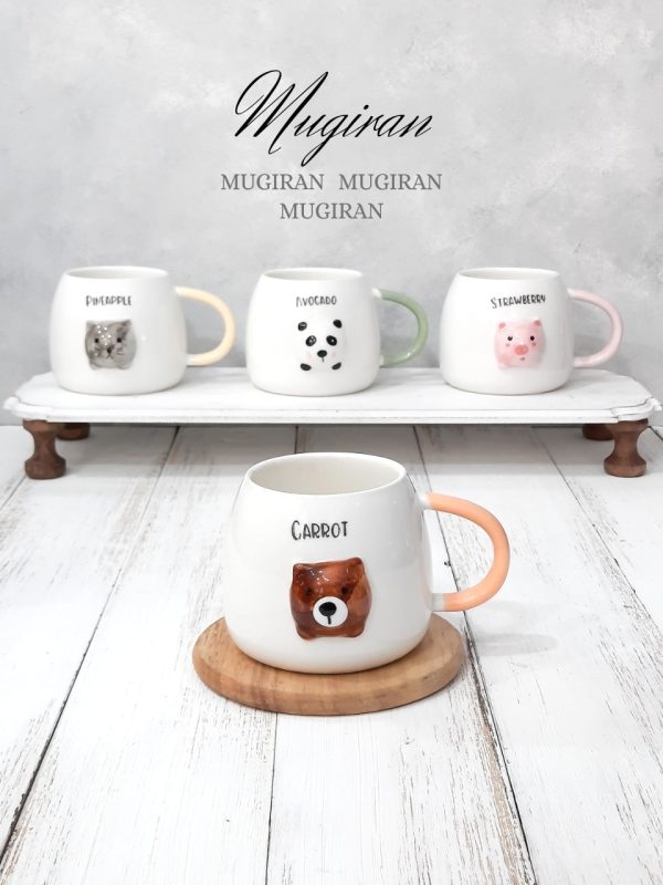 ماگ سرامیکی حیوانات برجسته