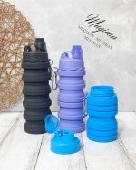 قمقمه سیلیکونی تاشو طرح ساده