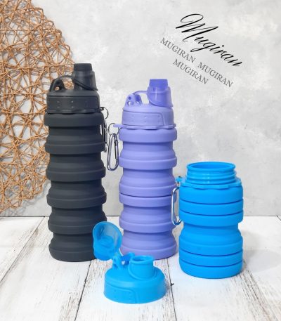 قمقمه سیلیکونی تاشو طرح ساده