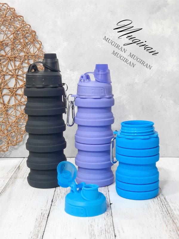 قمقمه سیلیکونی تاشو طرح ساده