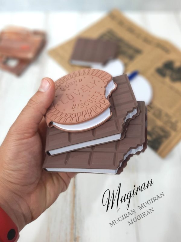 دفترچه یادداشت معطر طرح کاکائو و بيسکوئيت