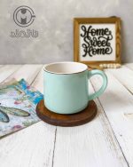 ماگ سرامیکی براق لبه طلایی - Image 5