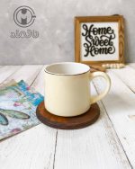 ماگ سرامیکی براق لبه طلایی - Image 3