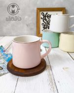 ماگ سرامیکی براق لبه طلایی - Image 6