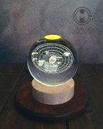 گوی‌ کریستالی وارداتی ۸ سانتی منظومه شمسی