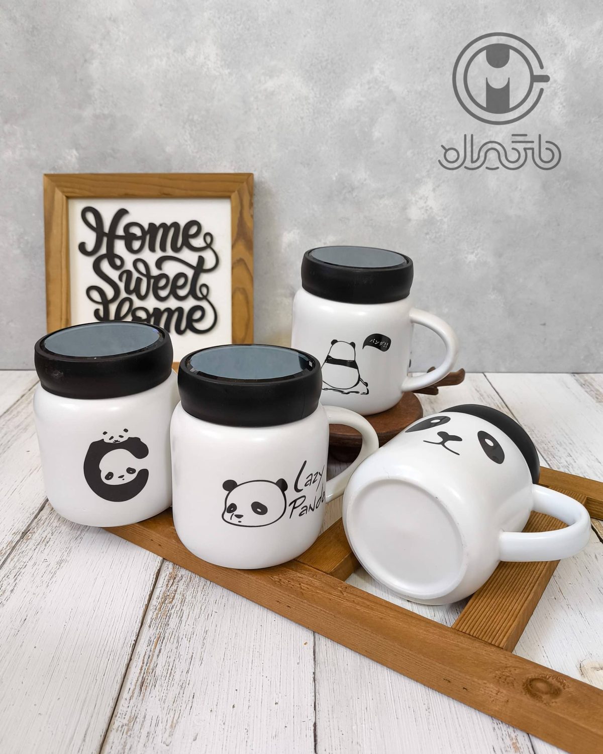 ماگ سرامیکی درب آینه پاندا‌