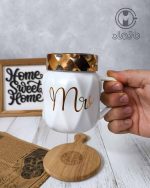 ست ماگ ‌درب‌‌آینه Mr & Mrs - Image 4