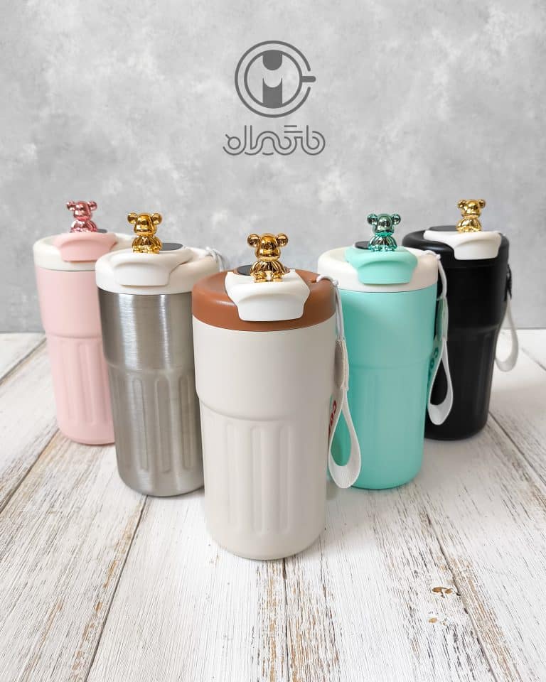 تراول ماگ لوکس دماسنج دار Coffee طرح تدی