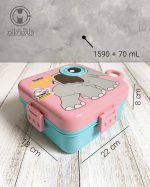 لانچ‌باکس دوطبقه وارداتی طرح فیل - Image 10