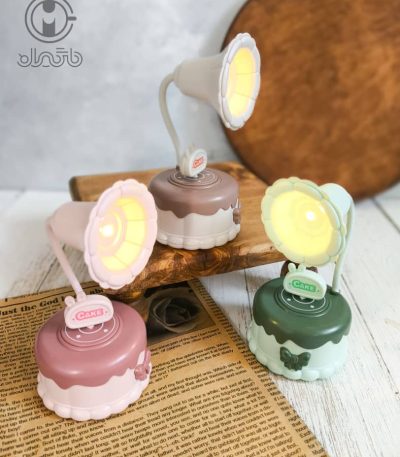 چراغ مطالعه و شبخواب موزیکال طرح کیک پاپیونی