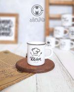 شات سرامیکی لبه مشکی طرح kitchen