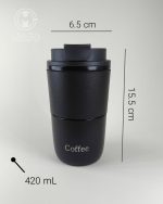 خرید تراول ماگ کافی دور چرمی