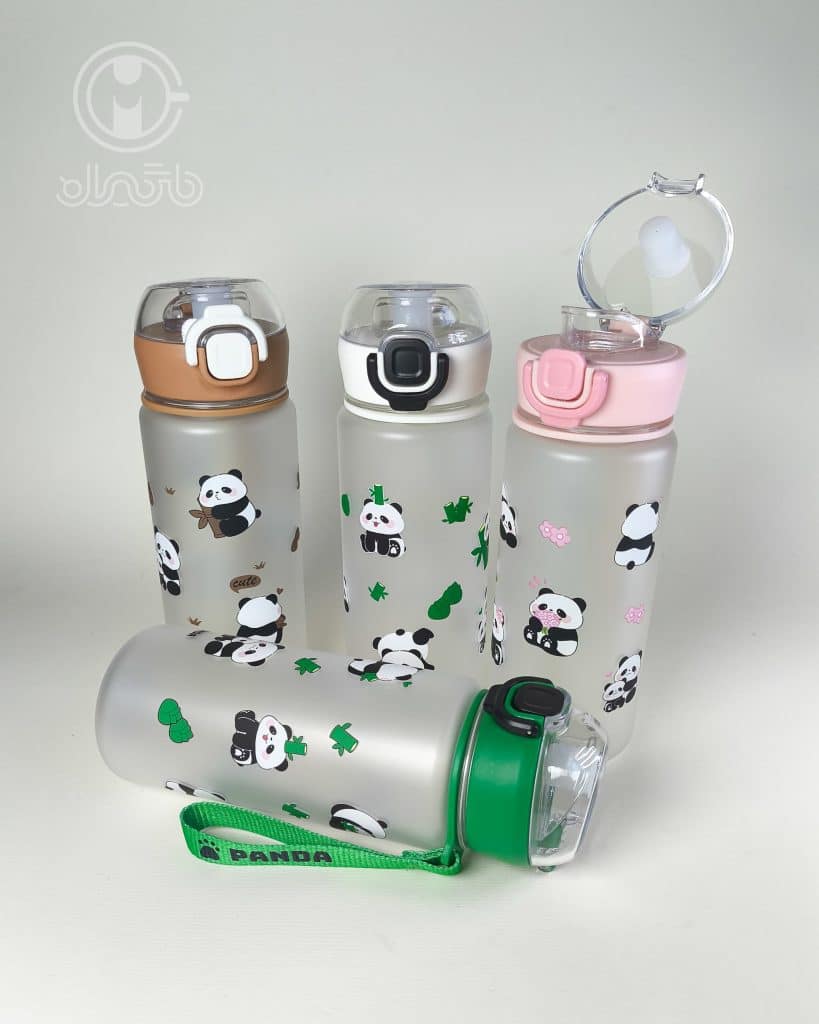 خرید قمقمه ایبن (Yiben) طرح پاندا حجم 450 میلی لیتر
