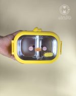 خرید لانچ باکس استیل وارداتی طرح جوجه