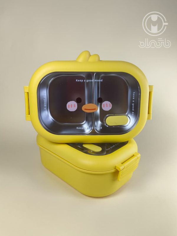 خرید لانچ باکس استیل وارداتی طرح جوجه