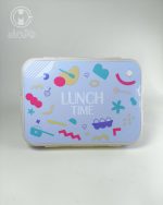 خرید لانچ باکس استیل 3 قسمته پاستلی