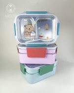 لانچ باکس دوطبقه استیل کودکانه Capy Bara