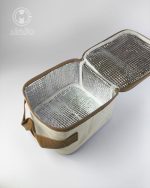 لانچ باکس دو عددی کیف‌ دار استیل LUNCH BOX مکعبی - Image 7