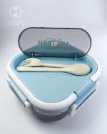 لانچ باکس استیل healthy life مکعبی - Image 5