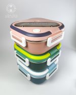 لانچ باکس استیل healthy life مکعبی - Image 9