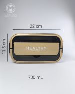 لانچ باکس استیل healthy life یک طبقه - Image 10