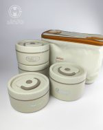 لانچ‌ باکس چهار عددی کیف دار استیل bento box
