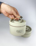 لانچ باکس چهار عددی کیف‌ دار استیل bento box - Image 5
