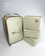 لانچ باکس سه عددی کیف‌ دار استیل LUNCH BOX مکعبی