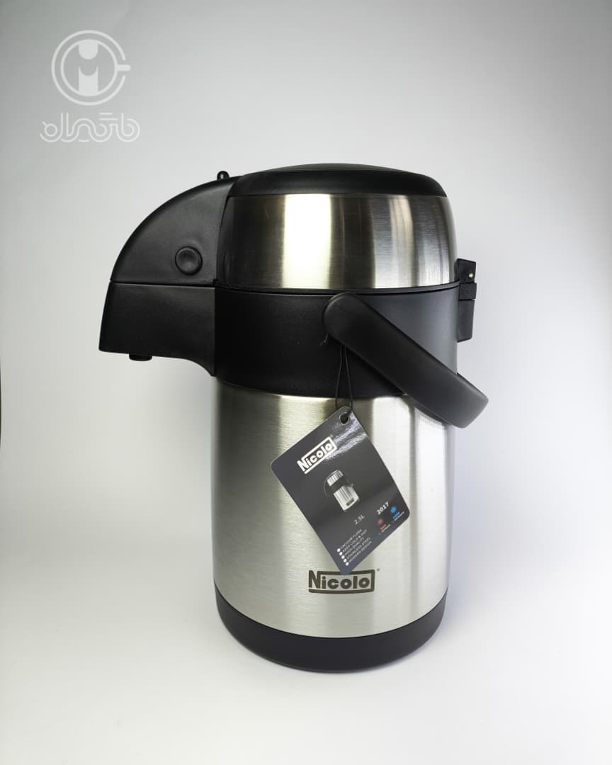 فلاسک پمپی استیل 2500 میل نیکولو nicolo
