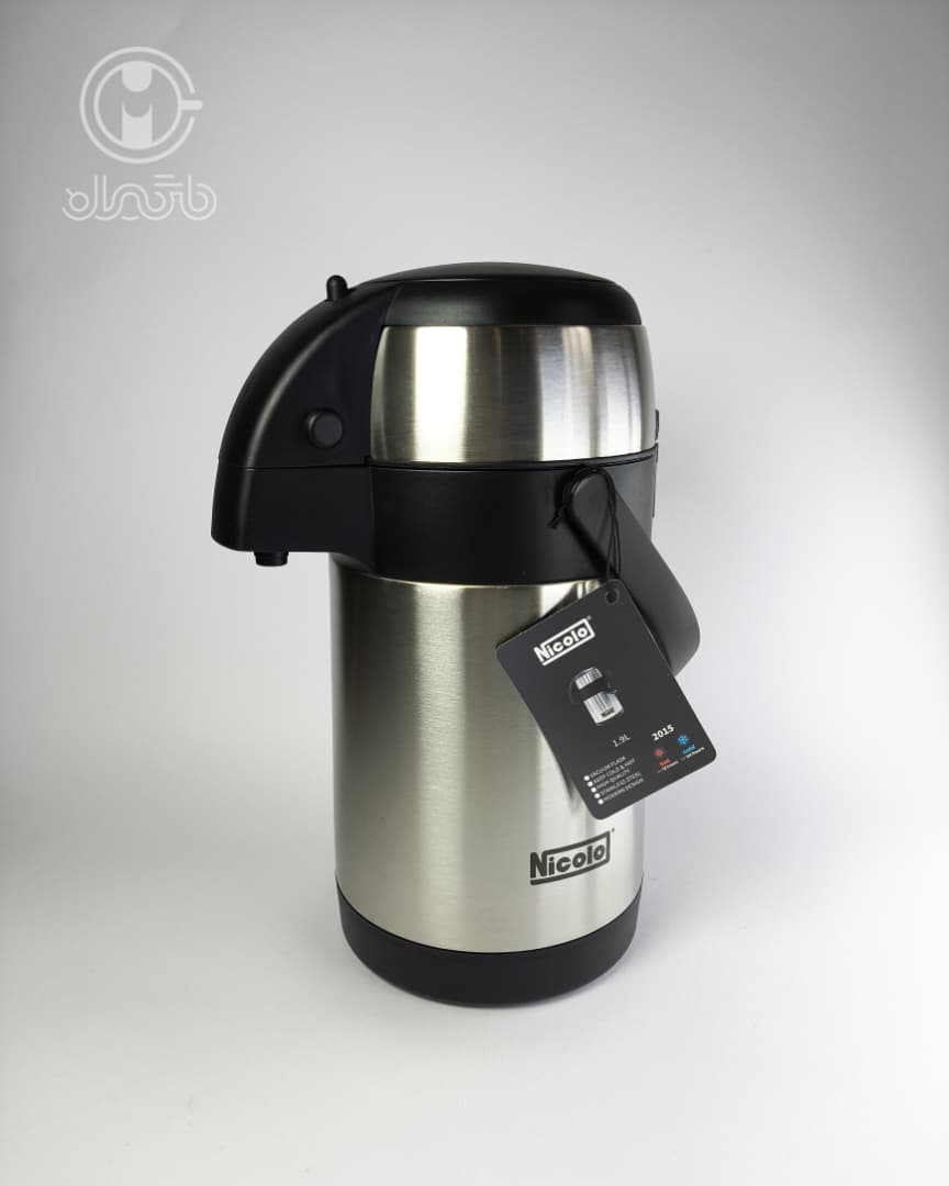 فلاسک پمپی استیل 1900 میل نیکولو nicolo