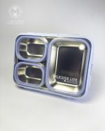 ظرف غذا (لانچ‌باکس) استیل واشردار 850 میل delicious برند laxson - Image 7